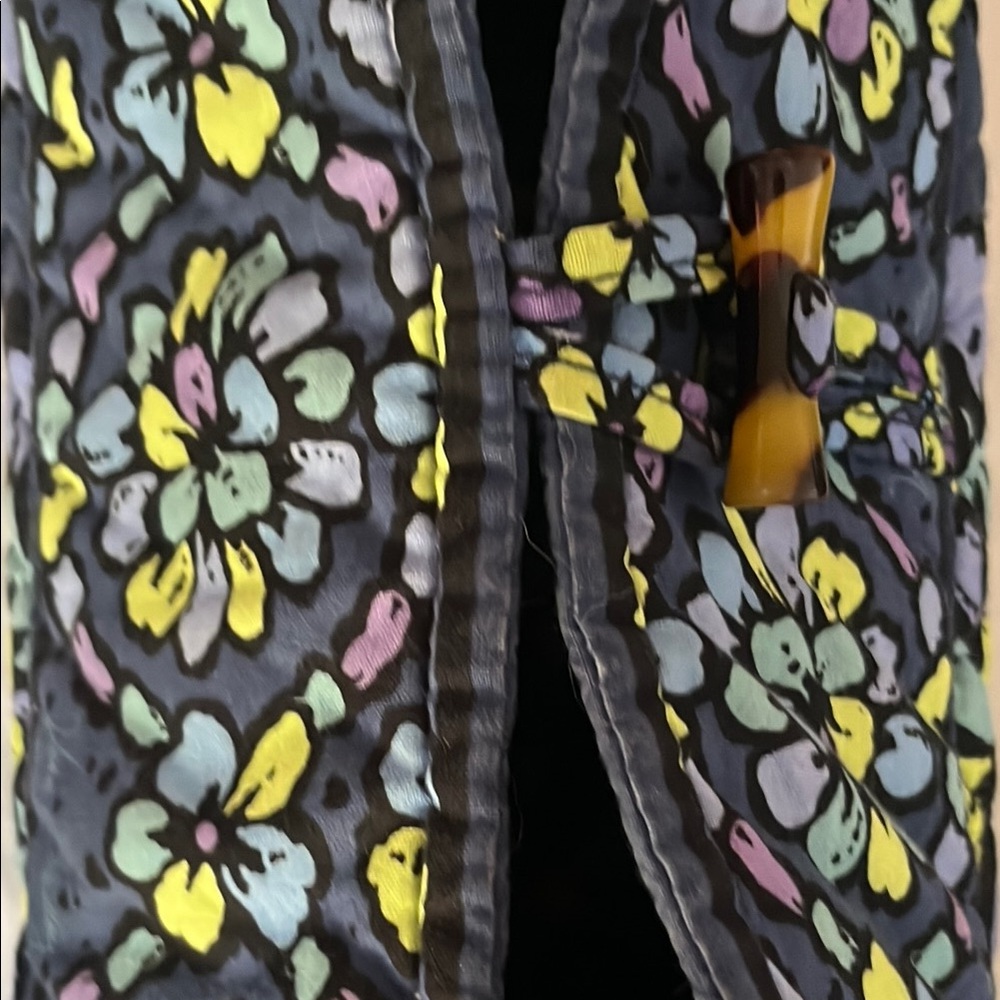 Vera Bradley Indigo Pop Floral Tote Bag - Picture 5 of 11